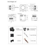 Nuovo Foxeer T-Rex Mini 1500TVL 6ms a bassa latenza CMOS 2MP 4:3/16:9 PAL/NTSC commutabile Super WDR FPV per Drone da corsa FPV